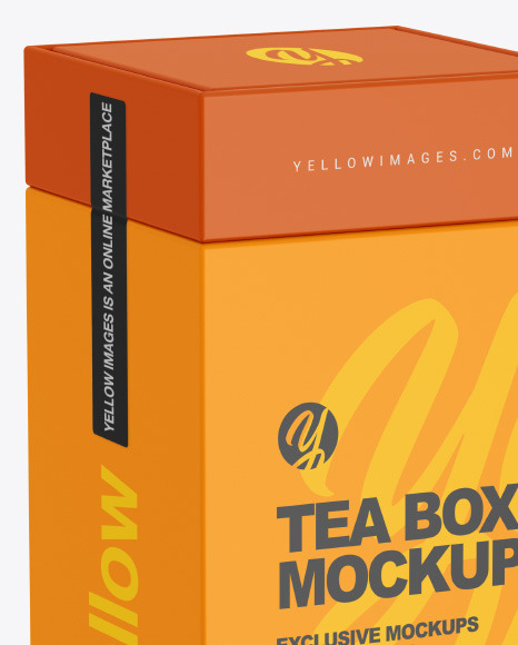 Square Tea Box Mockup PSD #4