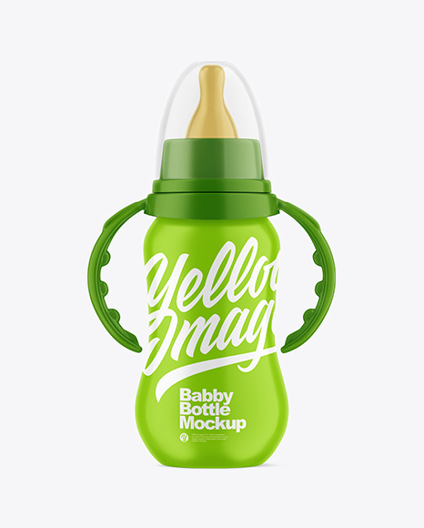 Matte Baby Bottle Mockup