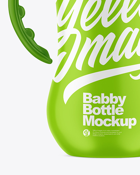 Matte Baby Bottle Mockup PSD #7
