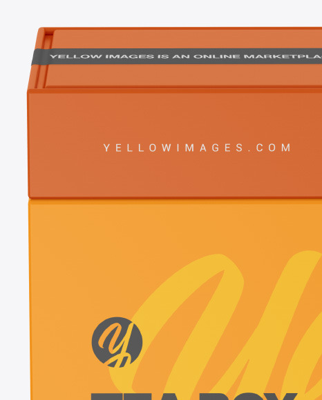 Square Tea Box Mockup PSD #2
