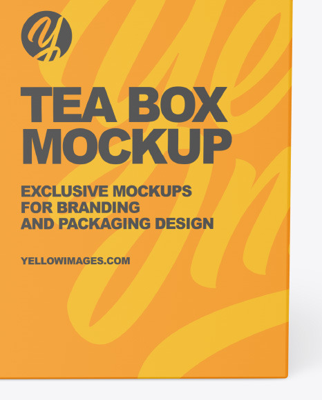 Square Tea Box Mockup PSD #1