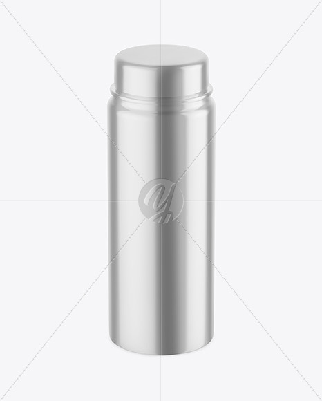 Glossy Metallic Bottle Mockup PSD #3