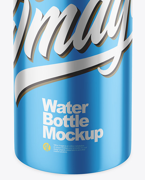 Glossy Metallic Bottle Mockup PSD #5