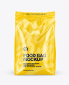 Glossy Food Bag Mockup