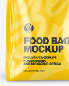 Glossy Food Bag Mockup