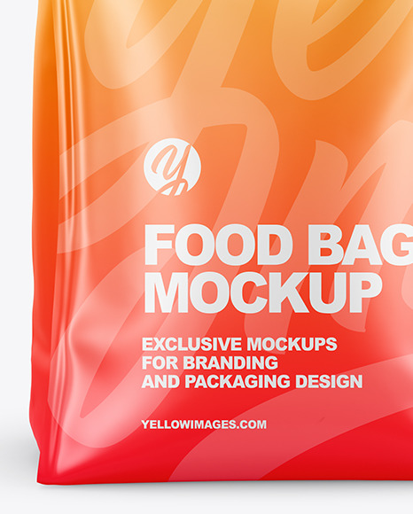 Matte Food Bag Mockup PSD #2