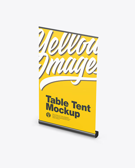 Plastic Table Tent Mockup