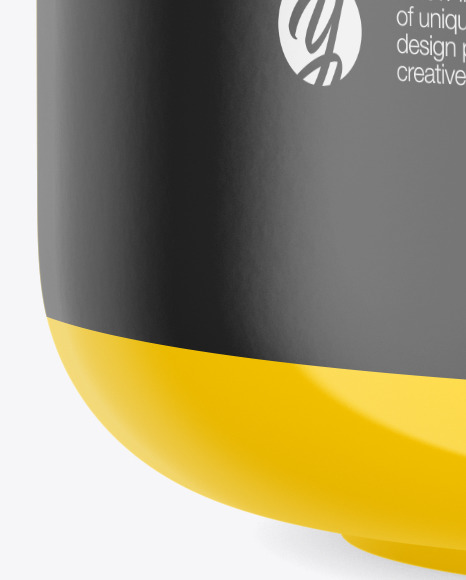 Glossy Plastic Cream Jar Mockup PSD #6