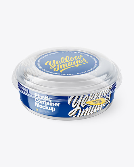 Empty Plastic Container Mockup