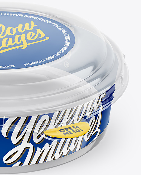 Empty Plastic Container Mockup PSD #6