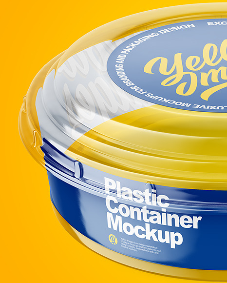 Empty Plastic Container Mockup PSD #5