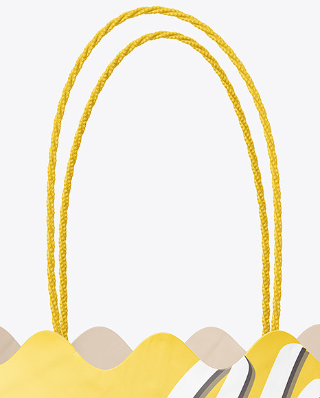 Matte Paper Basket with Handles Mockup PSD #6