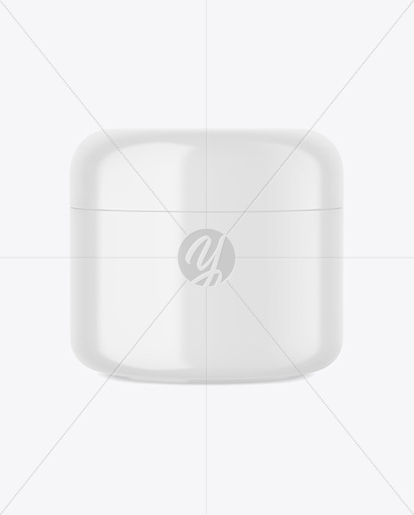 Matte Plastic Cream Jar Mockup PSD #3