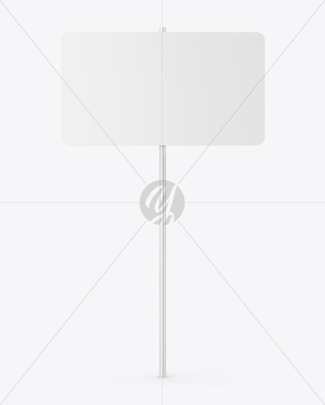 Street Sign Mockup PSD #3