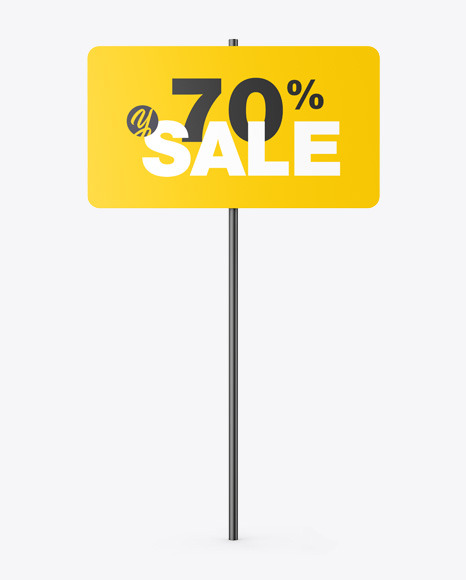 Street Sign Mockup on Yellow Images Object Mockups