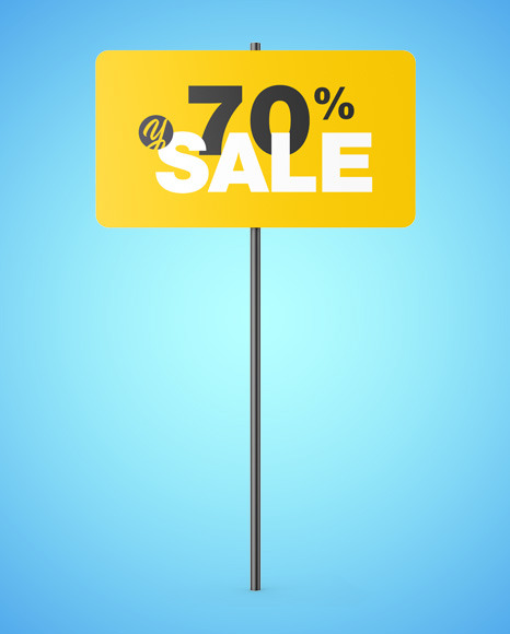 Street Sign Mockup PSD #1