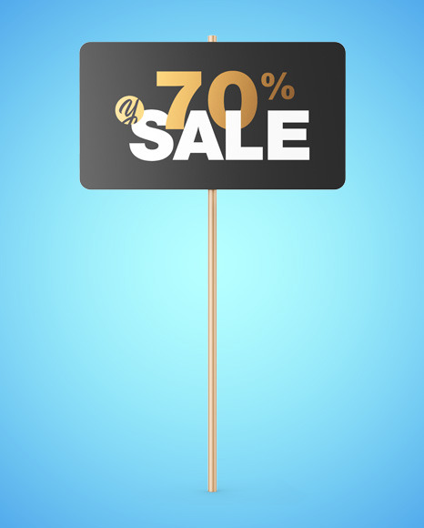 Street Sign Mockup PSD #6