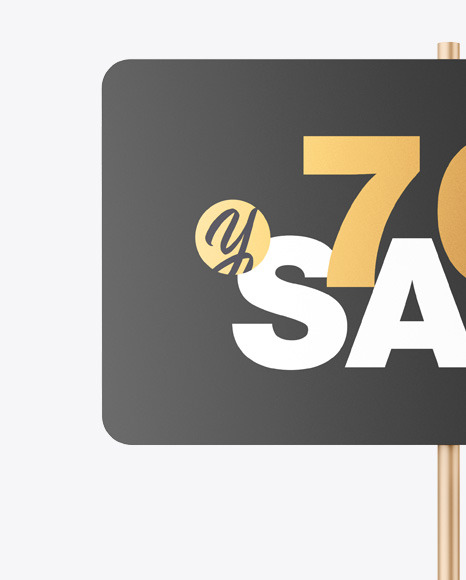 Street Sign Mockup PSD #7