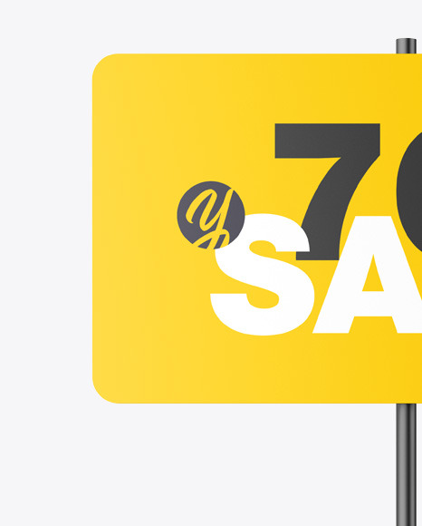 Street Sign Mockup PSD #5