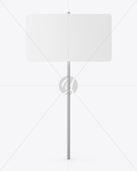 Street Sign Mockup PSD #3