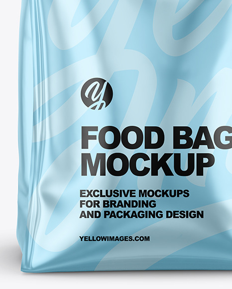 Metallic Food Bag Mockup PSD #2