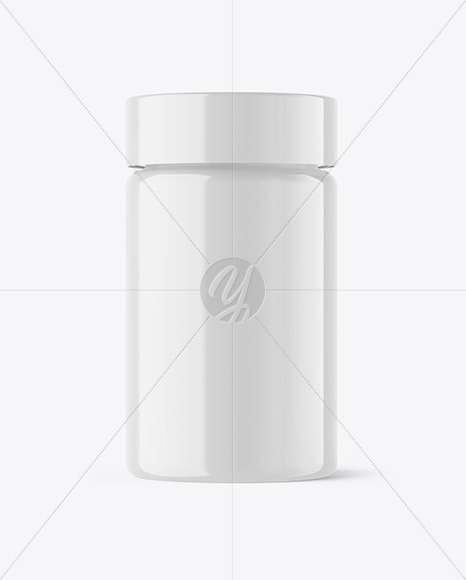 Glossy Plastic Bottle Mockup PSD #3