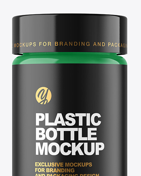 Glossy Plastic Bottle Mockup PSD #6