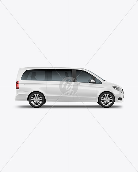 Van Mockup   Side View PSD #3