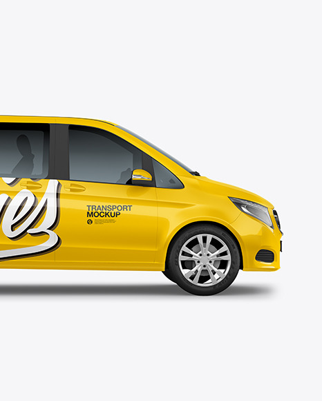 Van Mockup   Side View PSD #4