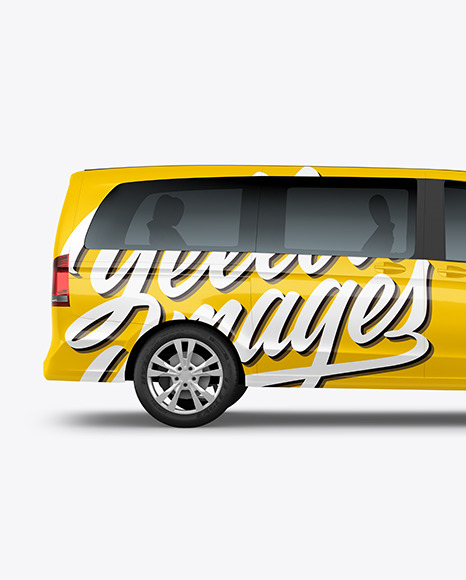 Van Mockup   Side View PSD #2