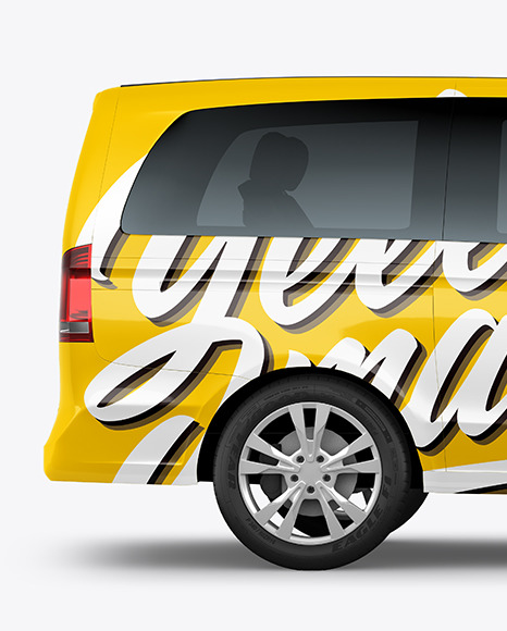 Van Mockup   Side View PSD #1