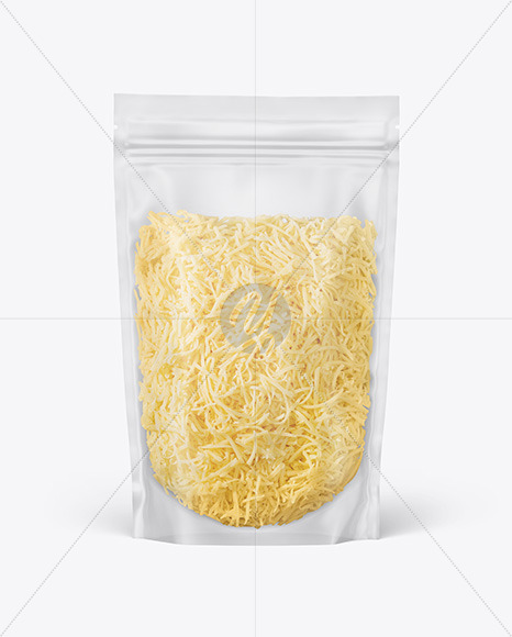Frosted Plastic Pouch w  Grated Cheese Mockup PSD #3