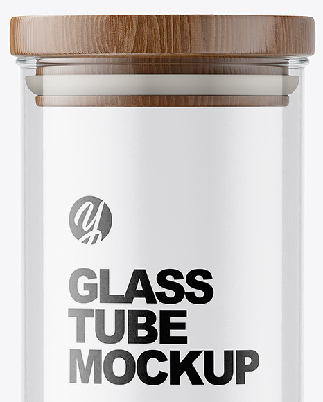 Glass Tube with Wooden Cap Mockup PSD #5