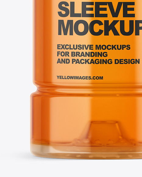 PET Bottle in Shrink Sleeve Mockup