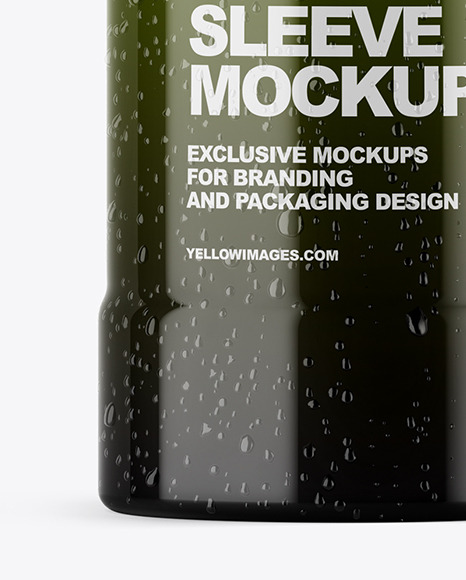 PET Bottle in Shrink Sleeve Mockup