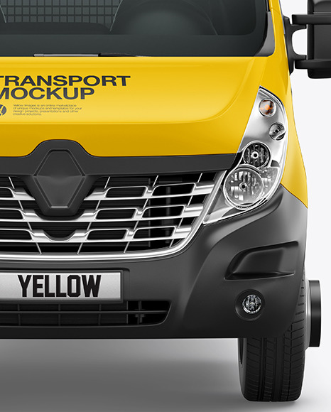Tipper Van Mockup - Front View Tipper Van Mockup - Front View