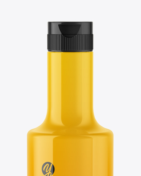 Glossy Plastic Bottle Mockup PSD #2