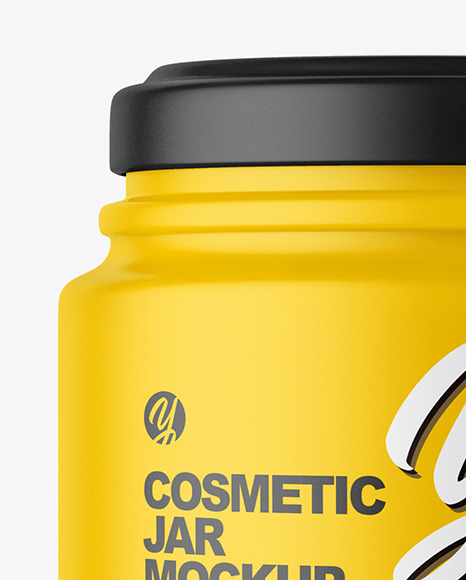 Matte Cosmetic Jar Mockup closed 91953
