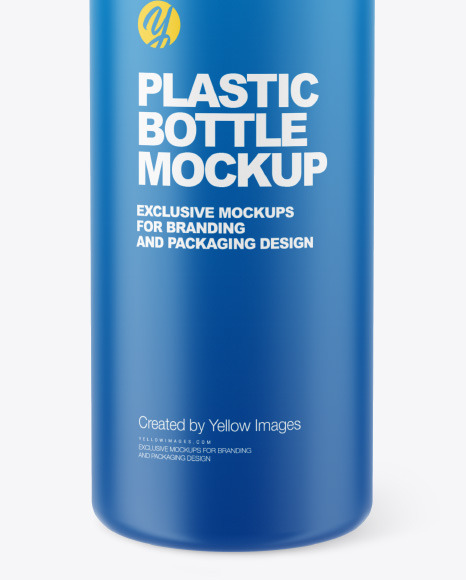 Matte Plastic Bottle Mockup PSD #1