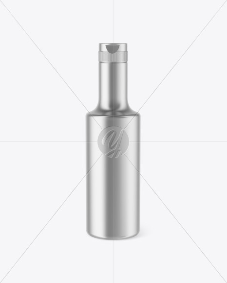 Metallic Plastic Bottle Mockup PSD #3