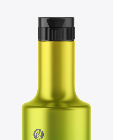 Metallic Plastic Bottle Mockup PSD #2