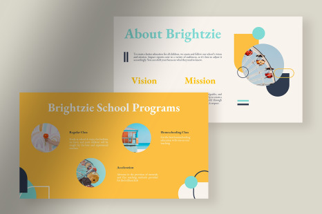 Brightzie - Cheerful Creative School Profile Presentation