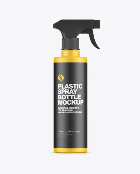 Plastic Bottle Trigger Spray Mockup