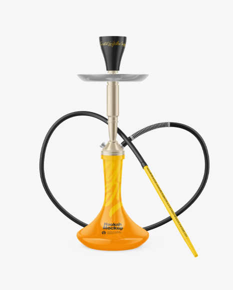 Hookah with Glossy Flask Mockup PSD #2