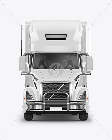 Truck Mockup   Front View PSD #3