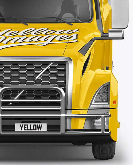 Truck Mockup   Front View PSD #2