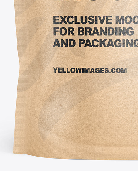 Kraft Paper Doy Pack Mockup PSD #7