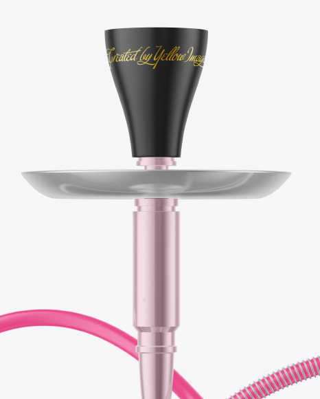 Hookah with Colored Glass Flask Mockup PSD #2