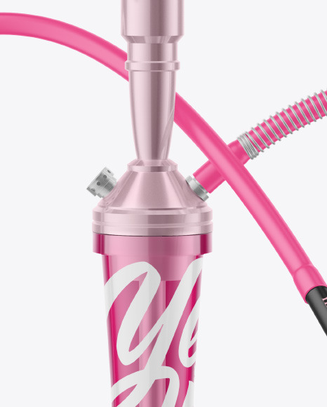 Hookah with Colored Glass Flask Mockup PSD #6