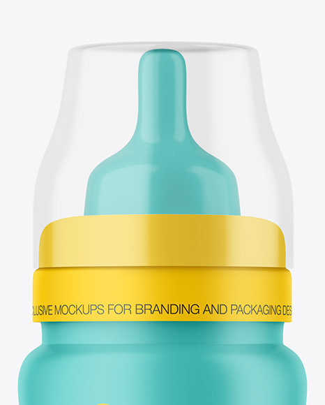 Matte Baby Bottle Mockup PSD #6